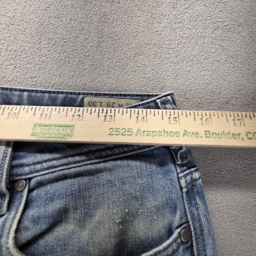 Diesel Jeans Mens 29x30 Blue Zatiny Altered Hem Bootcut Made In Italy 0072L - Picture 3 of 10